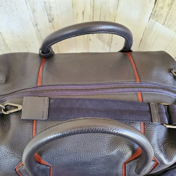 AQUATALIA NOMAD LEATHER DUFFEL TRAVEL BAG *UNISEX* RARE COLOR SOLD OUT ON SITE - Picture 3 of 12